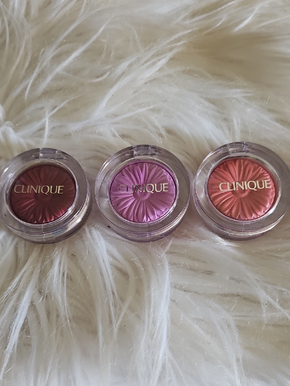 Clinique Cheek Trio Blush Pots - Plum, Pink, Coral